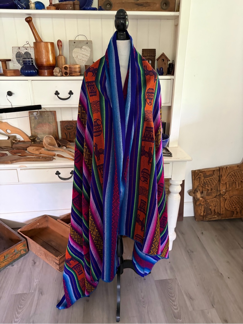 Vintage throw blanket